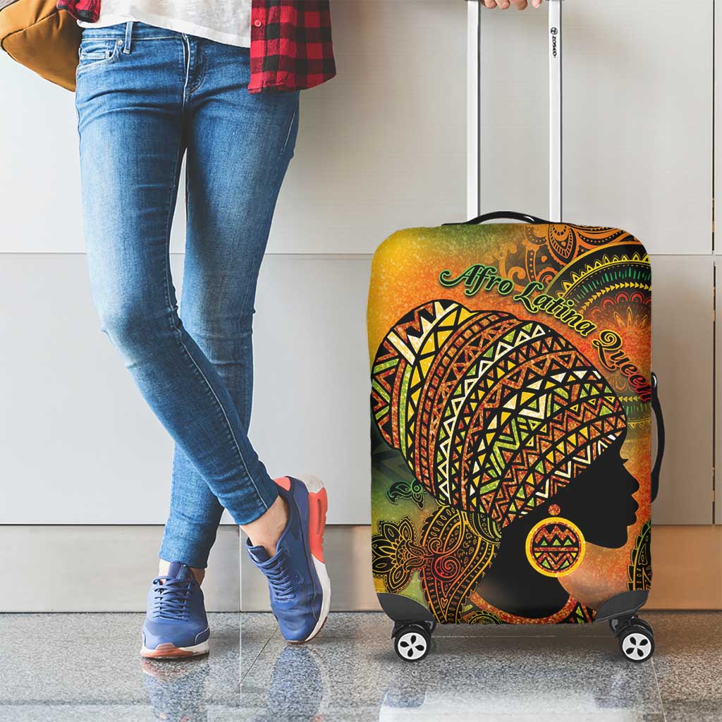 Black Women Luggage Cover Afro Latina Queen DT05