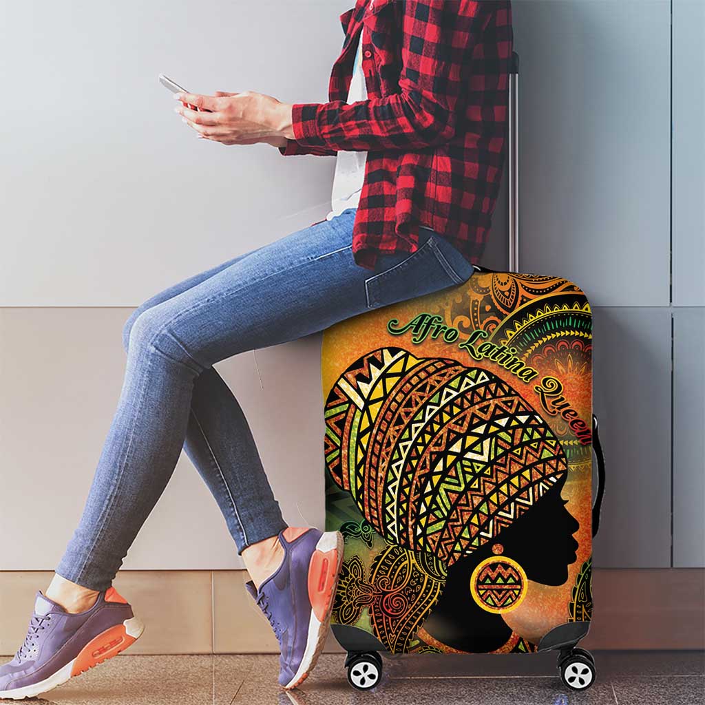 Black Women Luggage Cover Afro Latina Queen DT05
