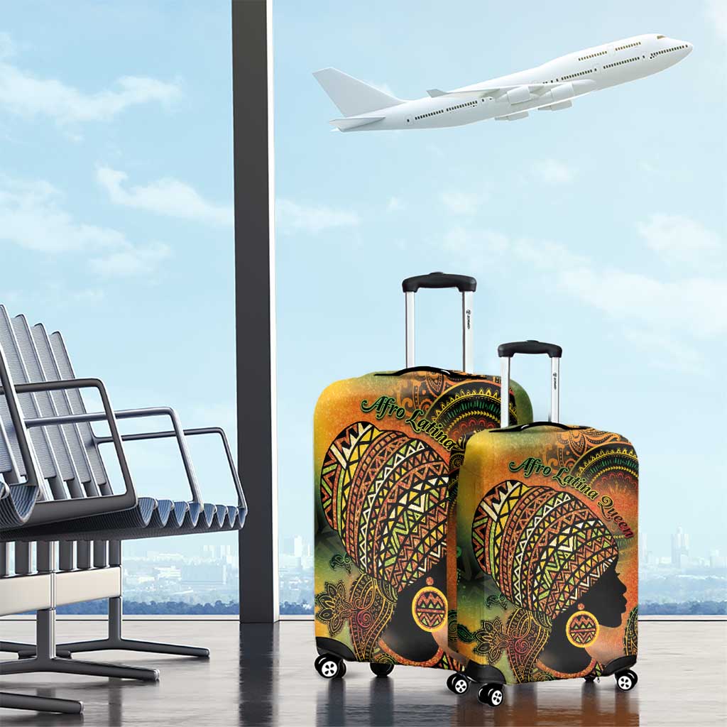 Black Women Luggage Cover Afro Latina Queen DT05
