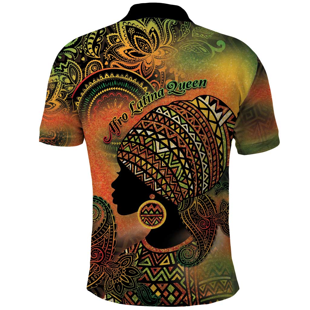 Black Women Polo Shirt Afro Latina Queen DT05