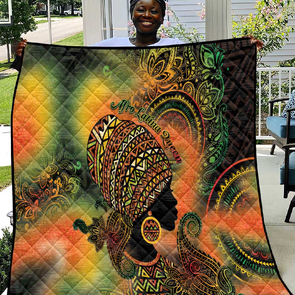 Black Women Quilt Afro Latina Queen DT05