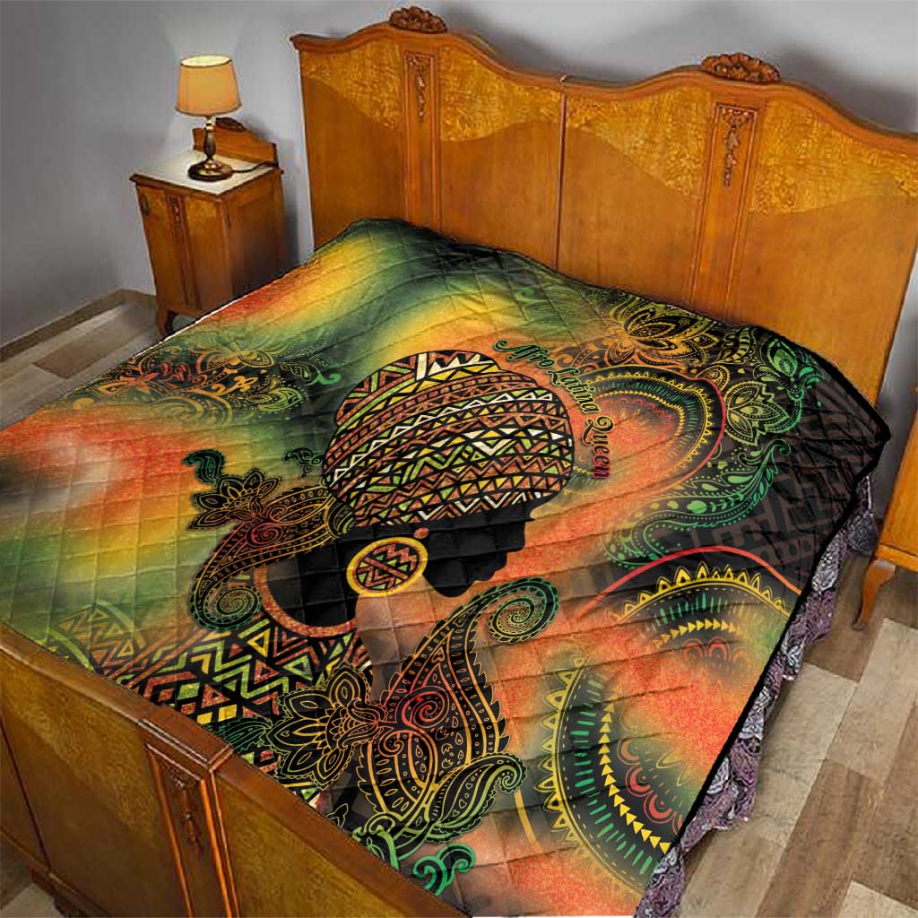 Black Women Quilt Afro Latina Queen DT05
