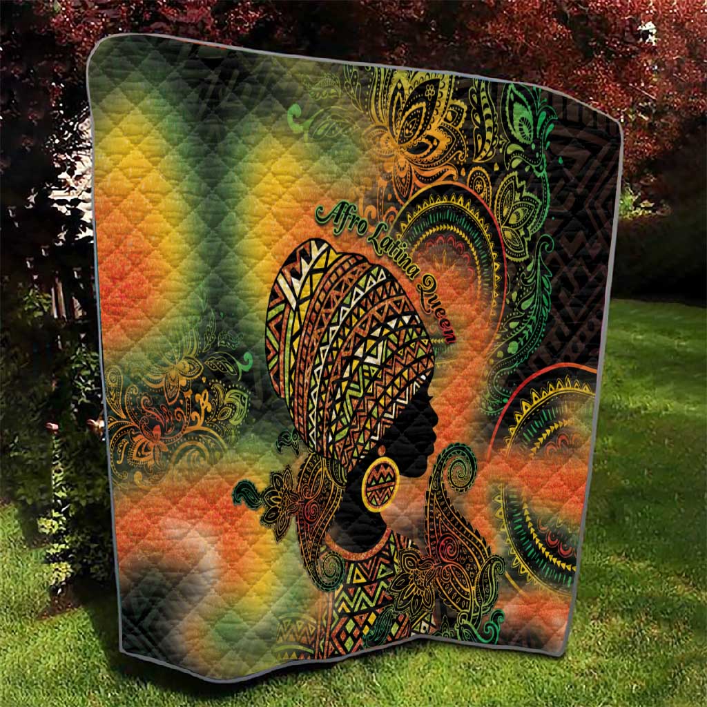 Black Women Quilt Afro Latina Queen DT05