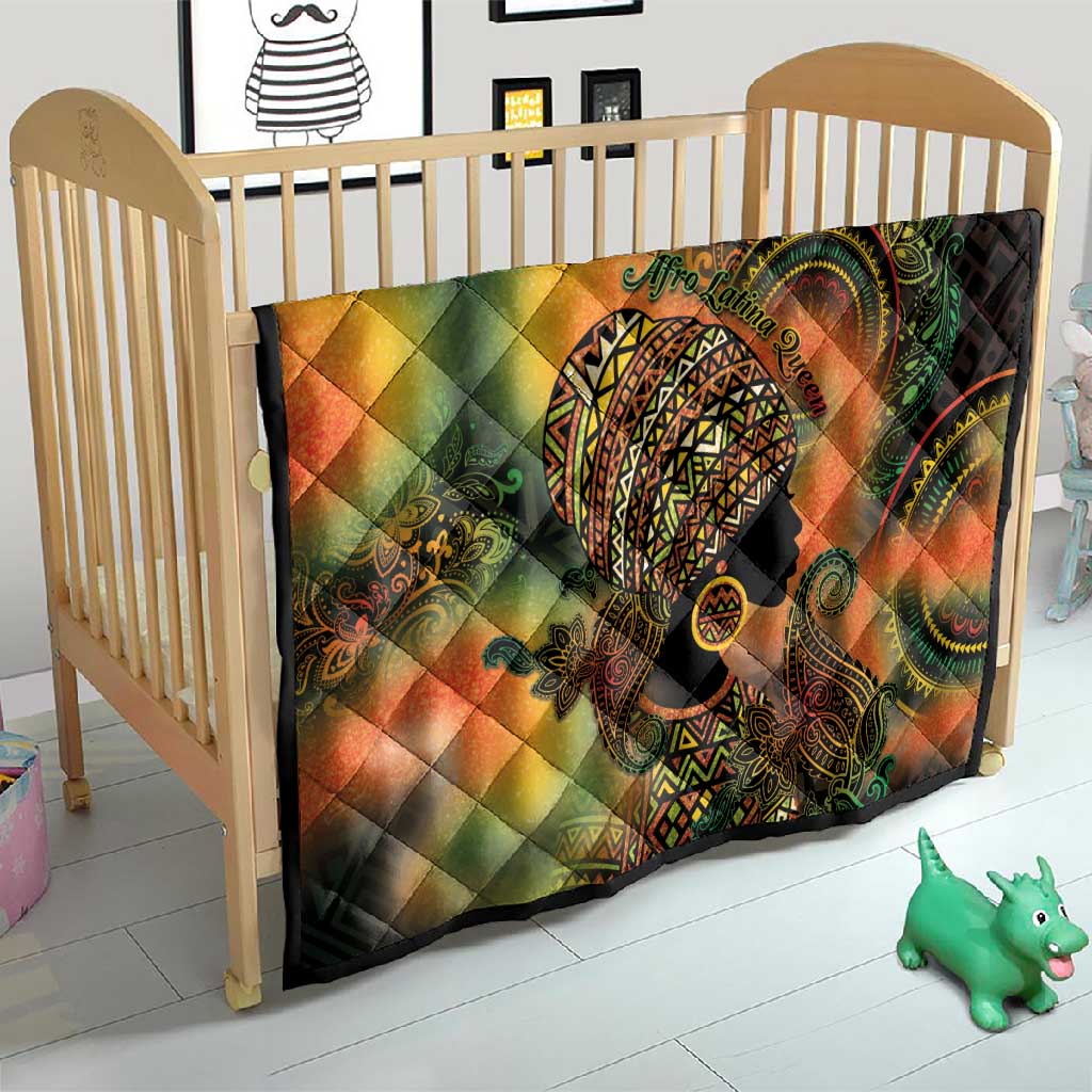 Black Women Quilt Afro Latina Queen DT05