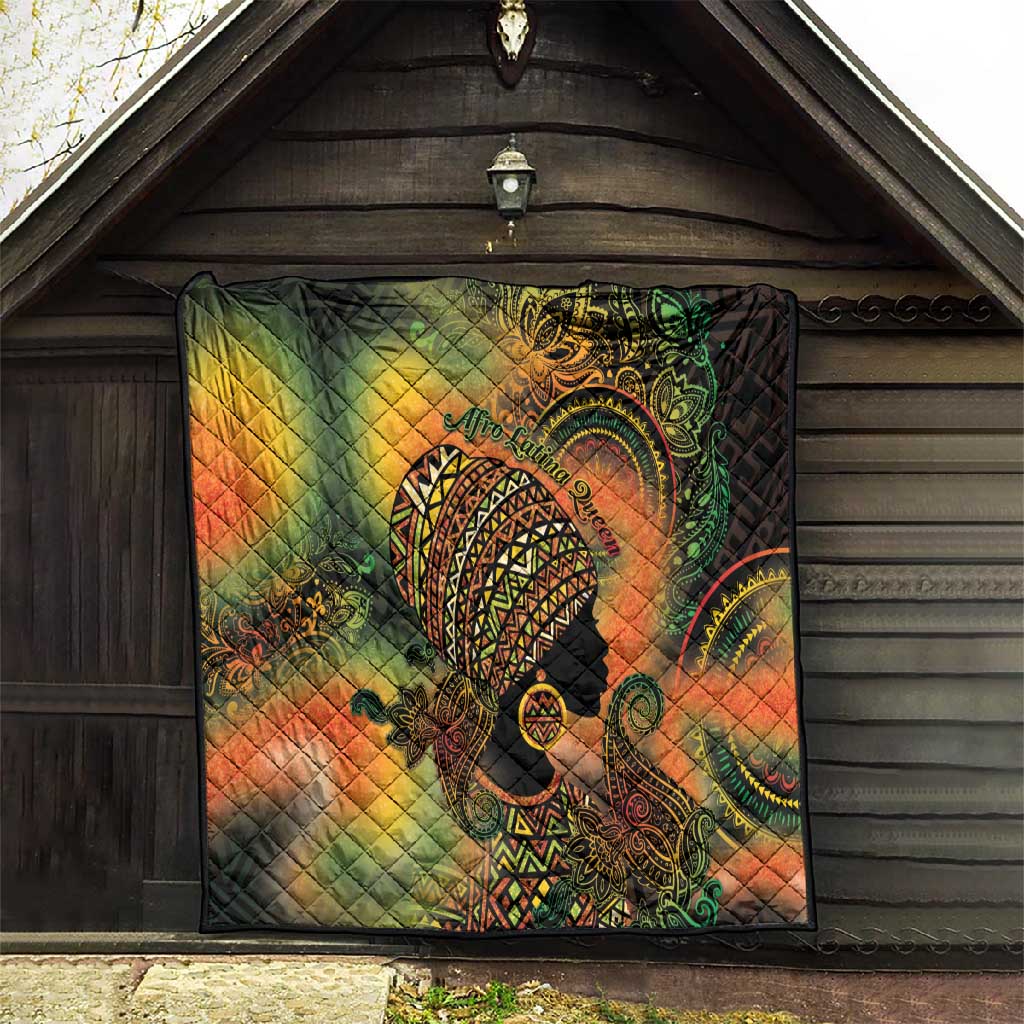 Black Women Quilt Afro Latina Queen DT05