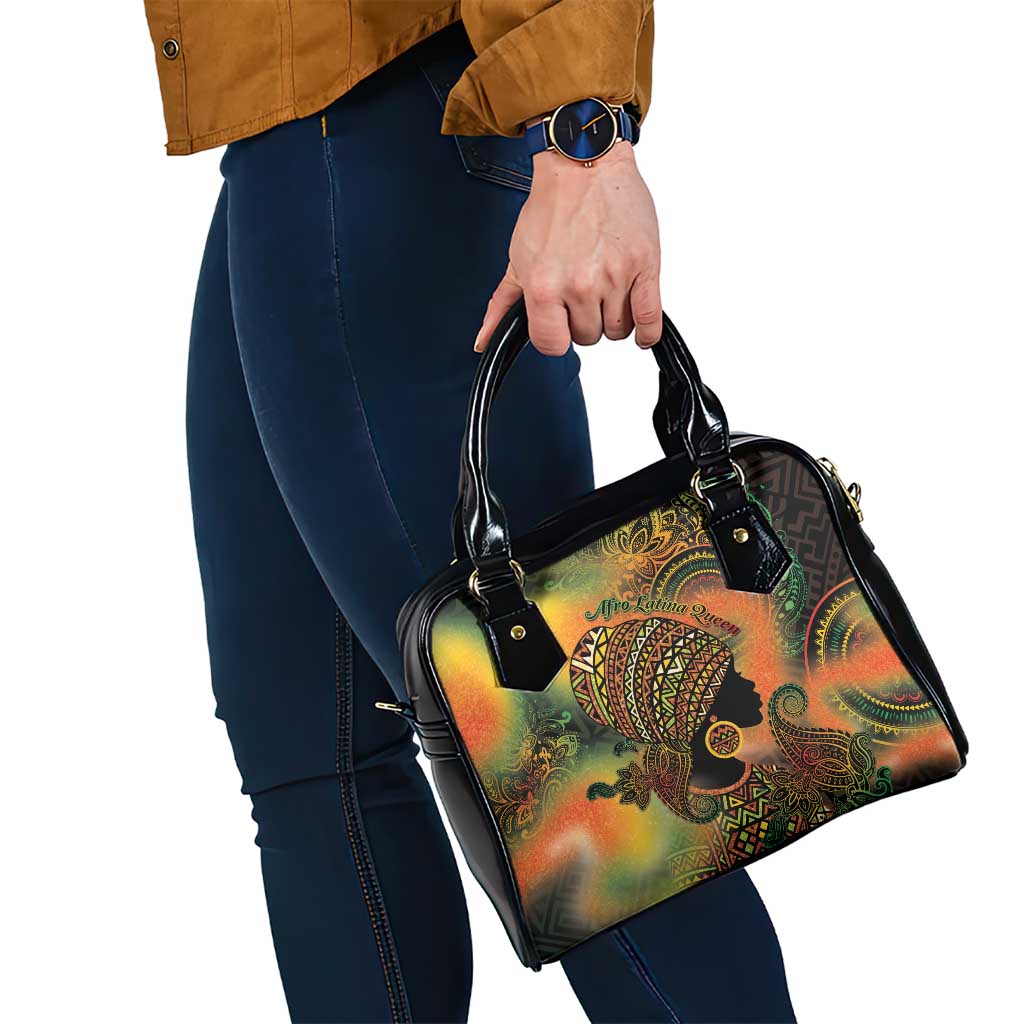 Black Women Shoulder Handbag Afro Latina Queen DT05