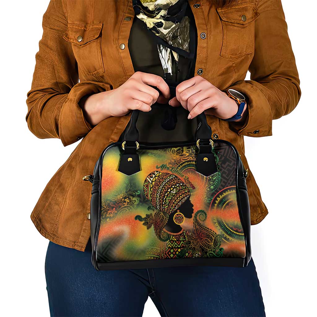 Black Women Shoulder Handbag Afro Latina Queen DT05