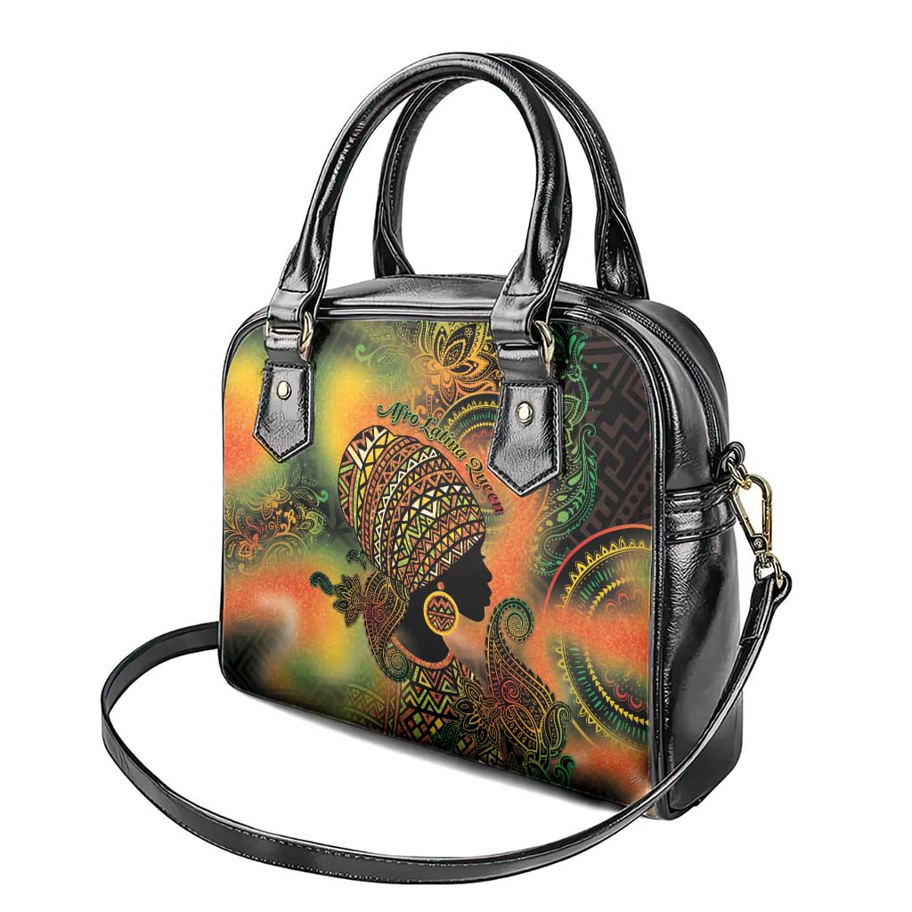 Black Women Shoulder Handbag Afro Latina Queen DT05
