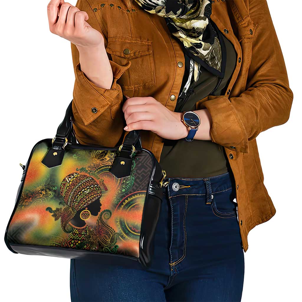 Black Women Shoulder Handbag Afro Latina Queen DT05