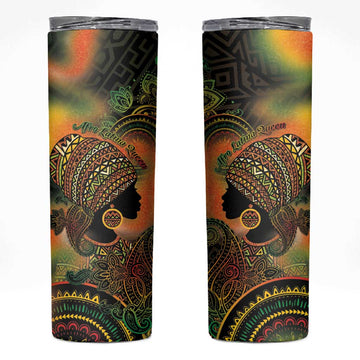 Black Women Skinny Tumbler Afro Latina Queen DT05