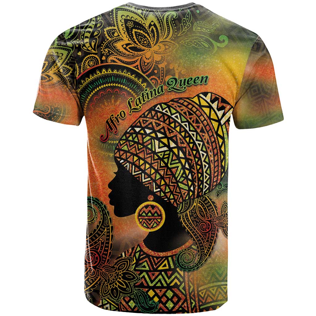 Black Women T shirt Afro Latina Queen DT05
