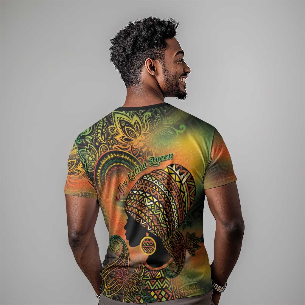 Black Women T shirt Afro Latina Queen DT05