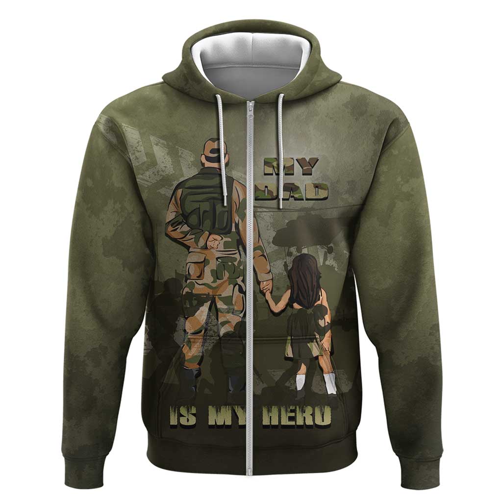 Military Fathers Day Hoodie My Dad Is My Hero DT05