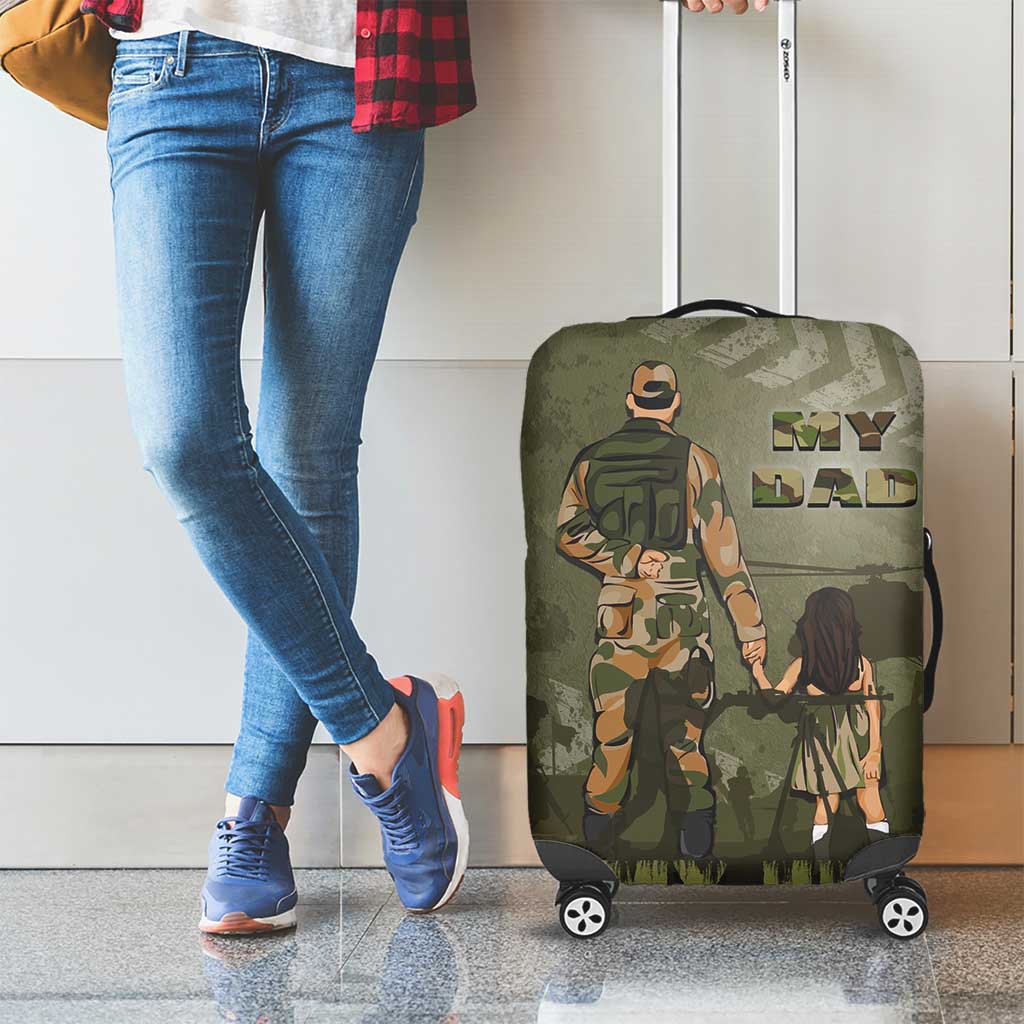 Military Fathers Day Luggage Cover My Dad Is My Hero DT05