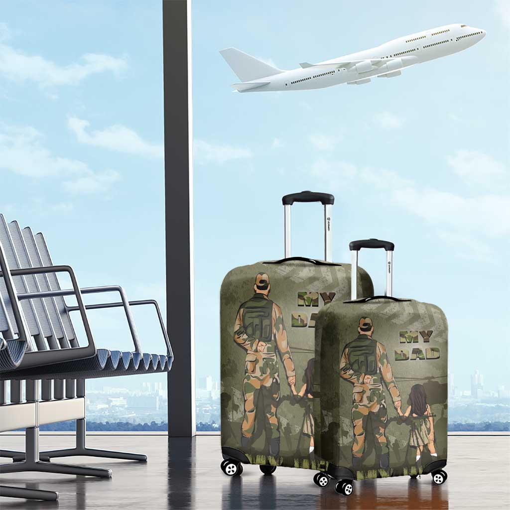 Military Fathers Day Luggage Cover My Dad Is My Hero DT05