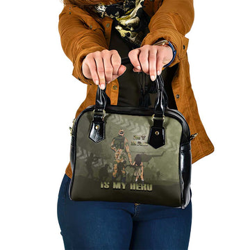 Military Fathers Day Shoulder Handbag My Dad Is My Hero DT05