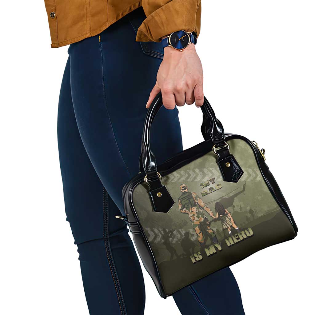 Military Fathers Day Shoulder Handbag My Dad Is My Hero DT05