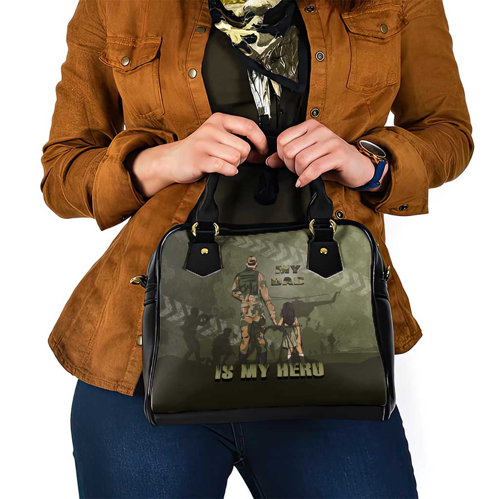 Military Fathers Day Shoulder Handbag My Dad Is My Hero DT05
