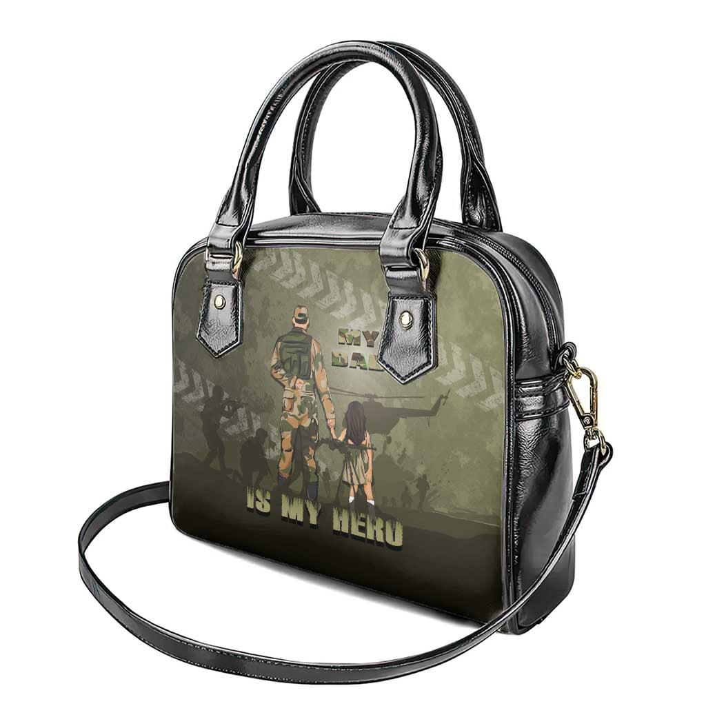Military Fathers Day Shoulder Handbag My Dad Is My Hero DT05