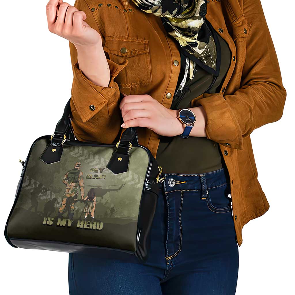 Military Fathers Day Shoulder Handbag My Dad Is My Hero DT05