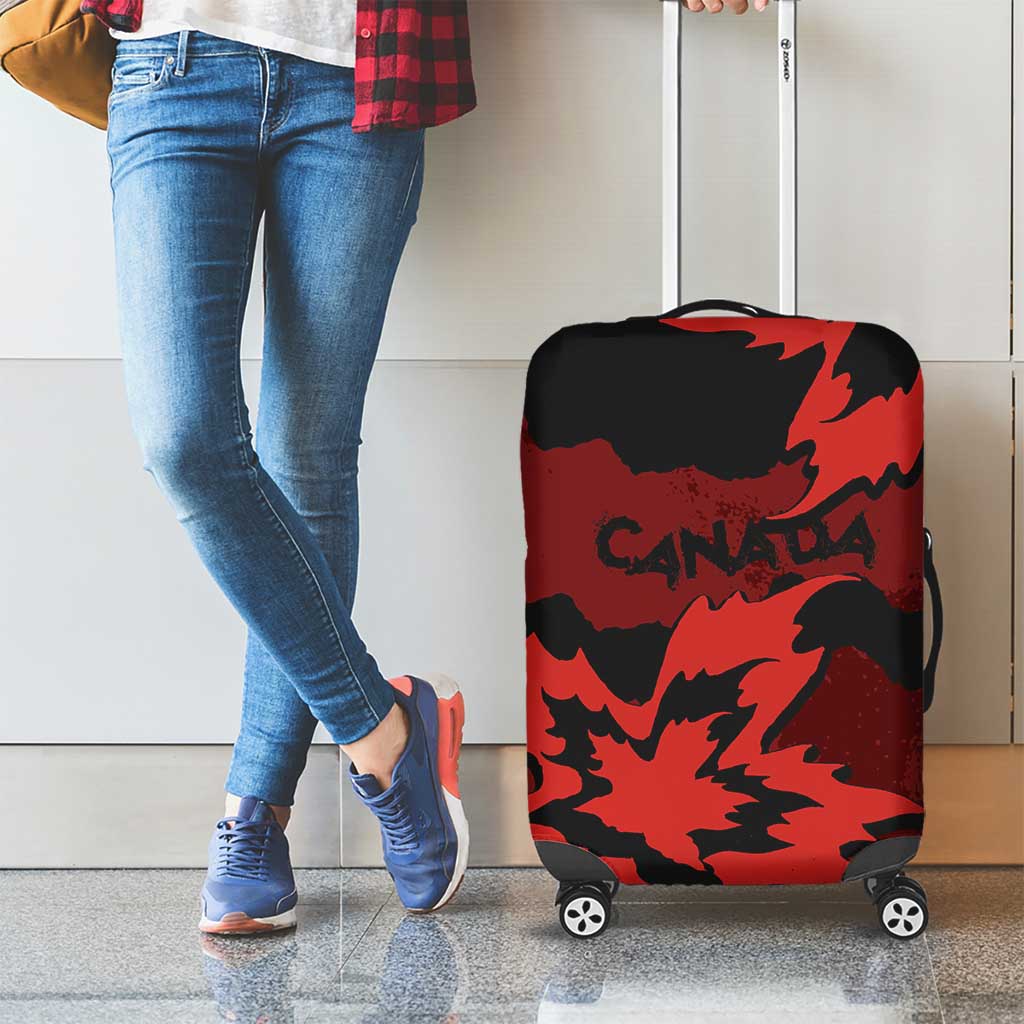 Canada Maple Leaf Luggage Cover Unique Style Red Version DT05