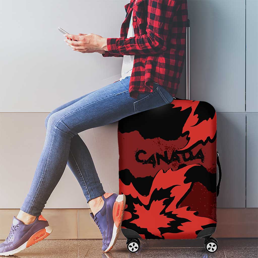 Canada Maple Leaf Luggage Cover Unique Style Red Version DT05