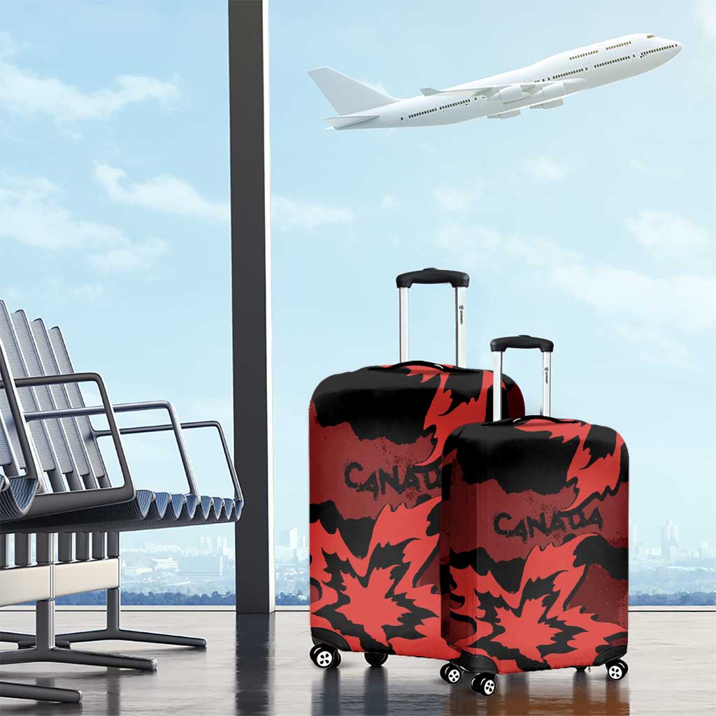 Canada Maple Leaf Luggage Cover Unique Style Red Version DT05