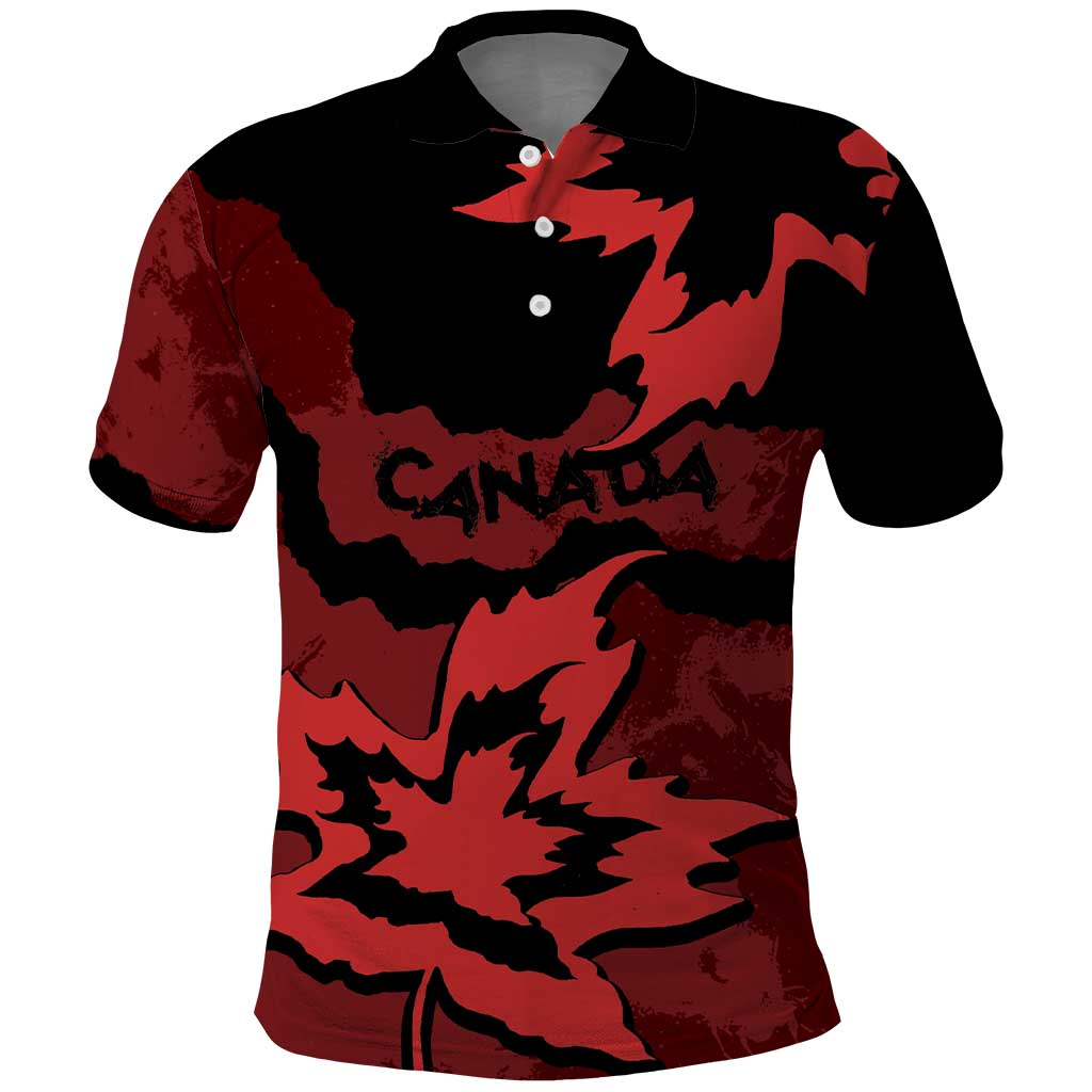Canada Maple Leaf Polo Shirt Unique Style Red Version DT05