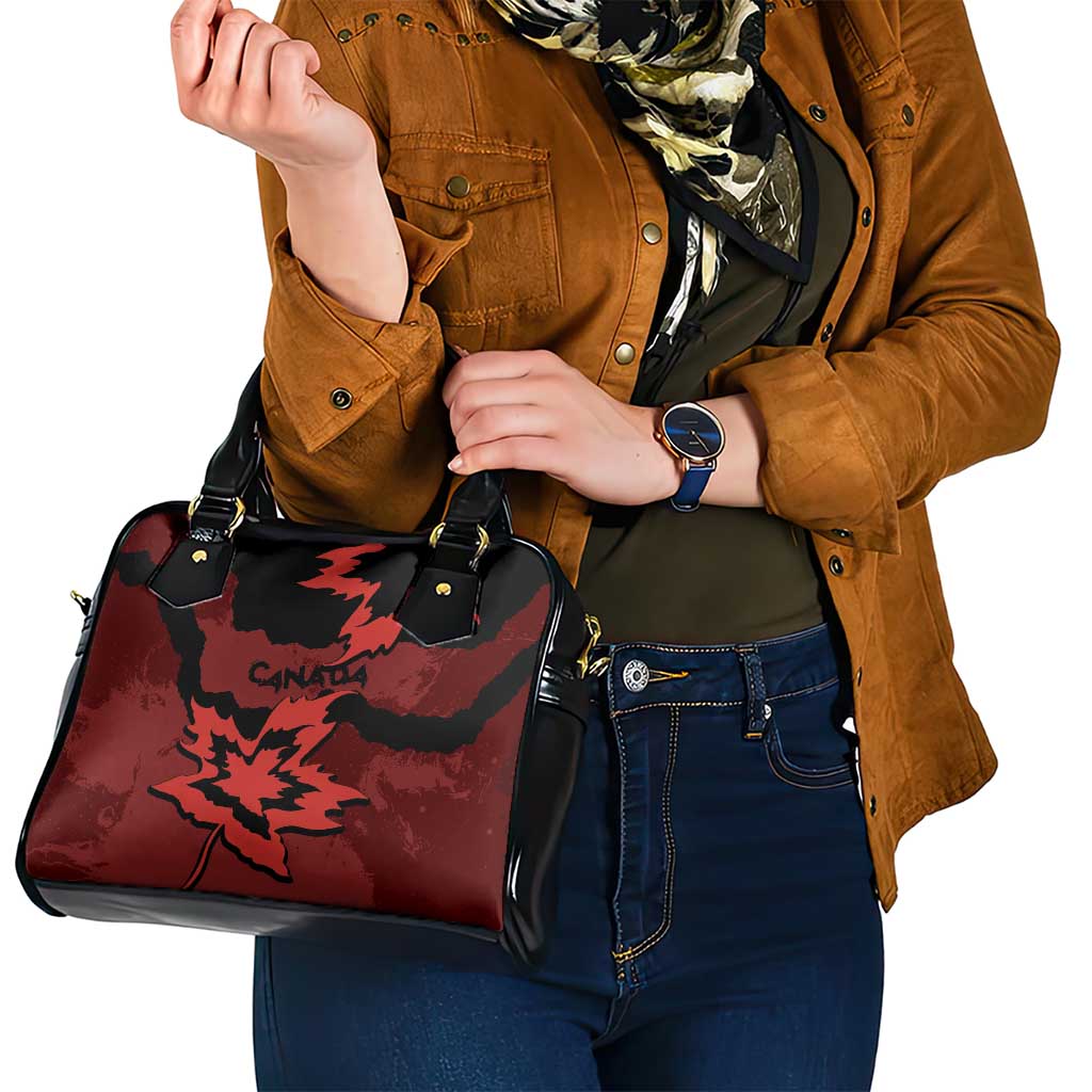 Canada Maple Leaf Shoulder Handbag Unique Style Red Version DT05
