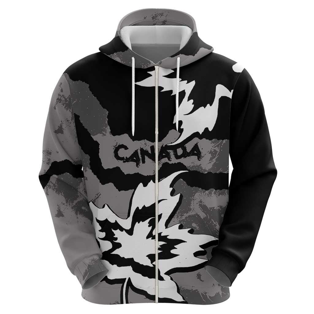 Canada Maple Leaf Hoodie Unique Style Black Version DT05
