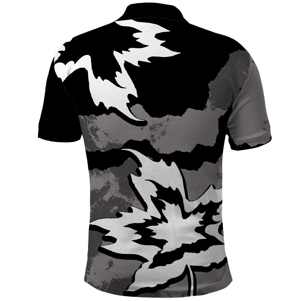 Canada Maple Leaf Polo Shirt Unique Style Black Version DT05