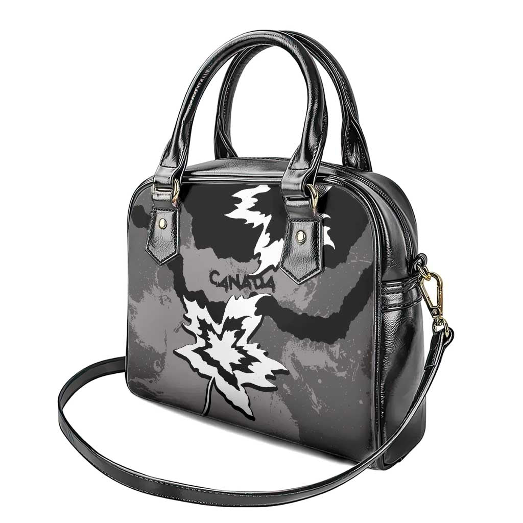 Canada Maple Leaf Shoulder Handbag Unique Style Black Version DT05