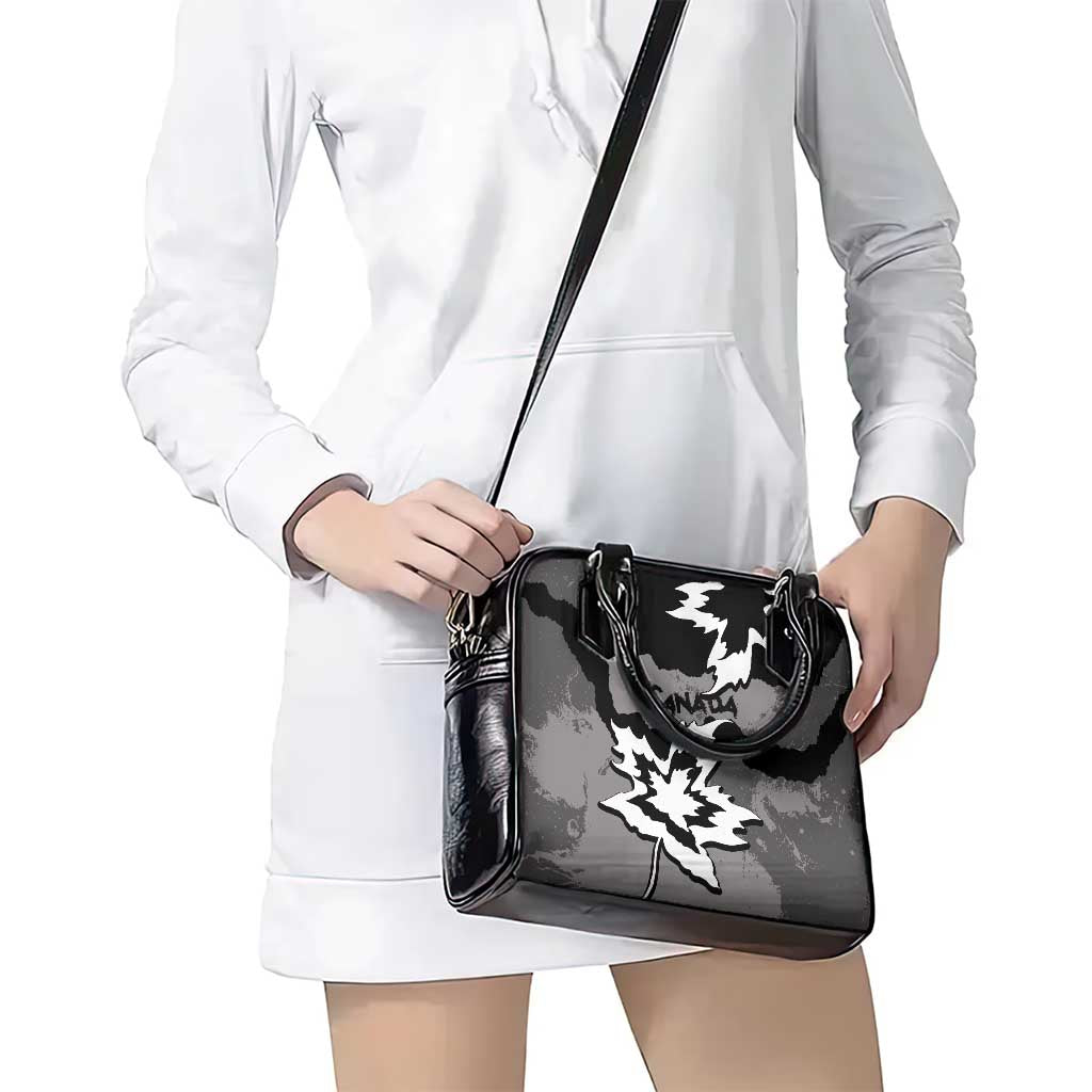 Canada Maple Leaf Shoulder Handbag Unique Style Black Version DT05
