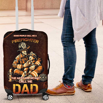 Firefighter Fathers Day Luggage Cover Best Dad Ever DT05