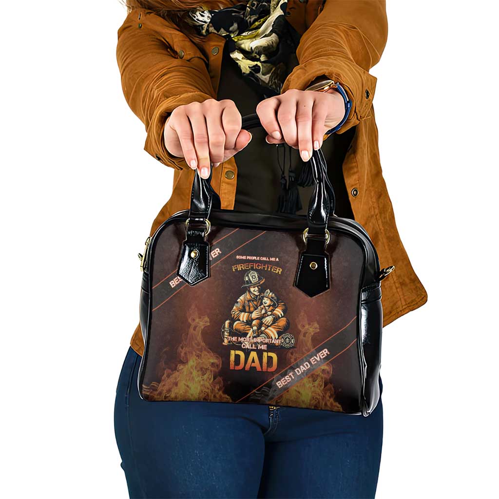 Firefighter Fathers Day Shoulder Handbag Best Dad Ever DT05
