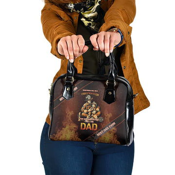 Firefighter Fathers Day Shoulder Handbag Best Dad Ever DT05