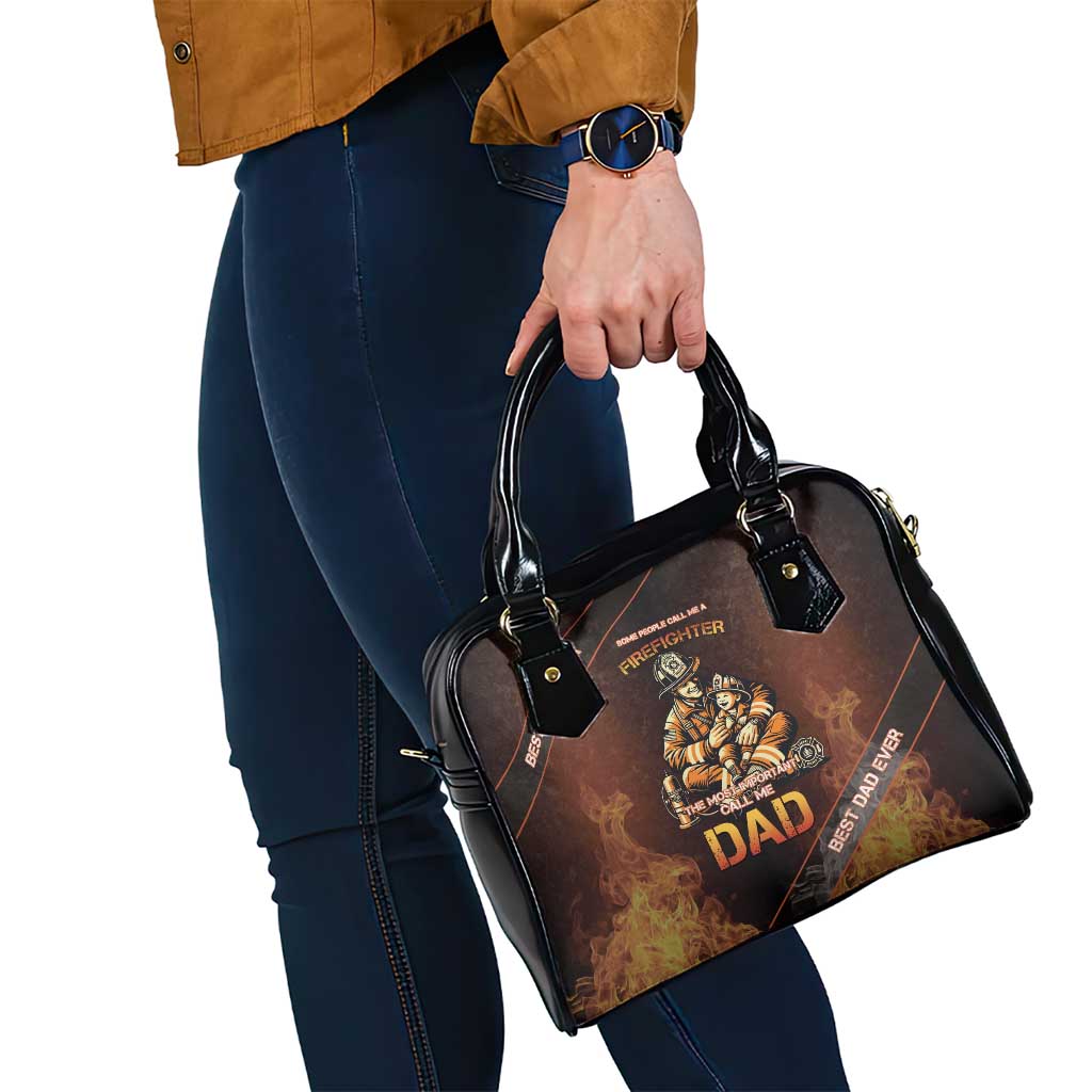 Firefighter Fathers Day Shoulder Handbag Best Dad Ever DT05