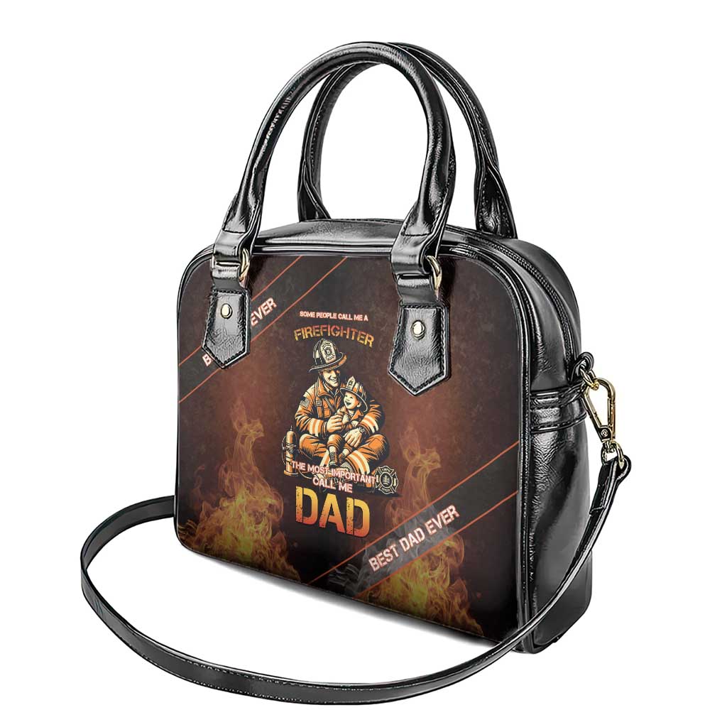 Firefighter Fathers Day Shoulder Handbag Best Dad Ever DT05