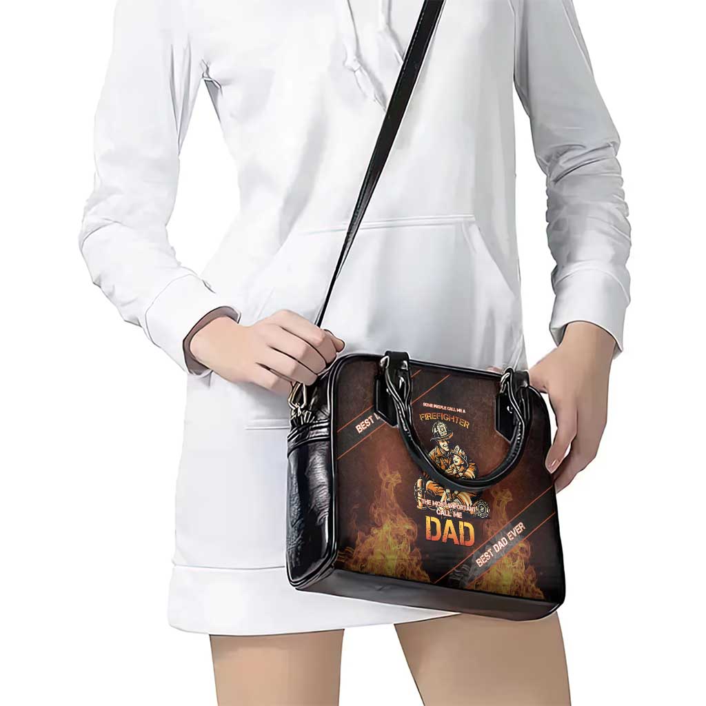 Firefighter Fathers Day Shoulder Handbag Best Dad Ever DT05