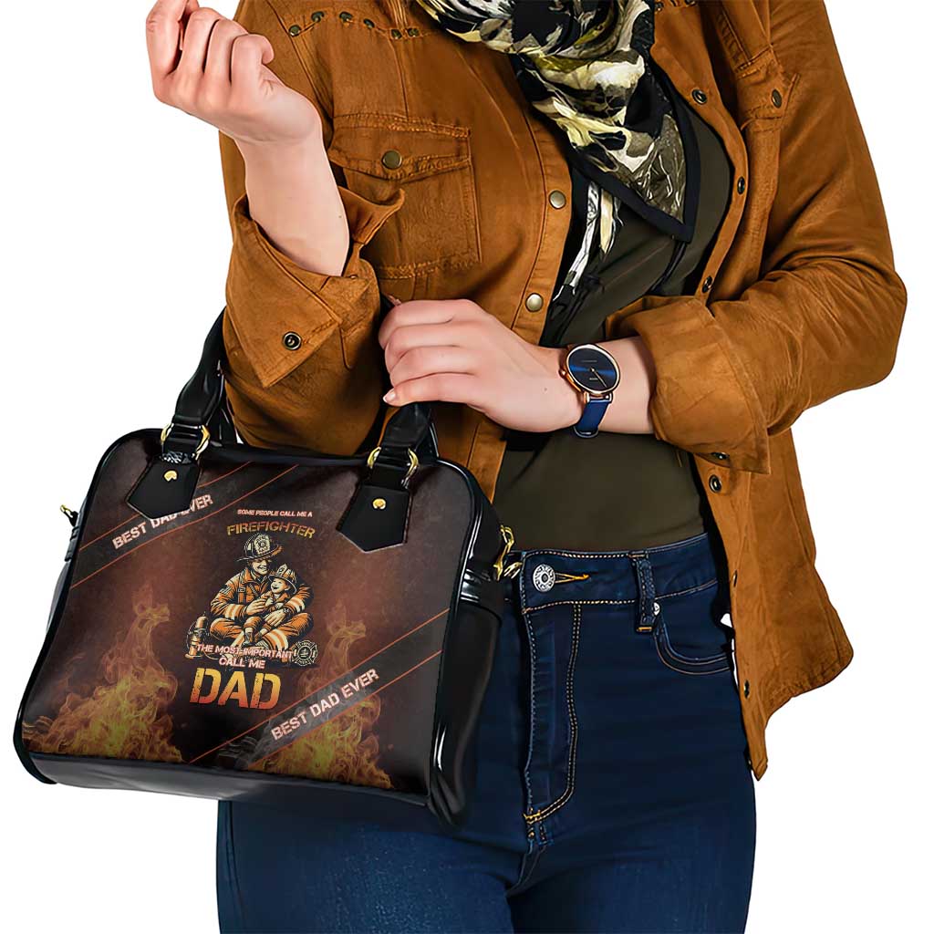 Firefighter Fathers Day Shoulder Handbag Best Dad Ever DT05