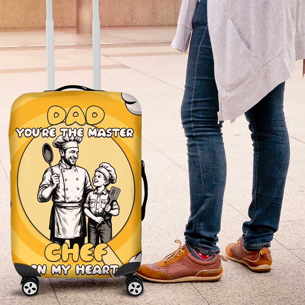 Chef Fathers Day Luggage Cover Dad You're The Master Chef In My Heart DT05