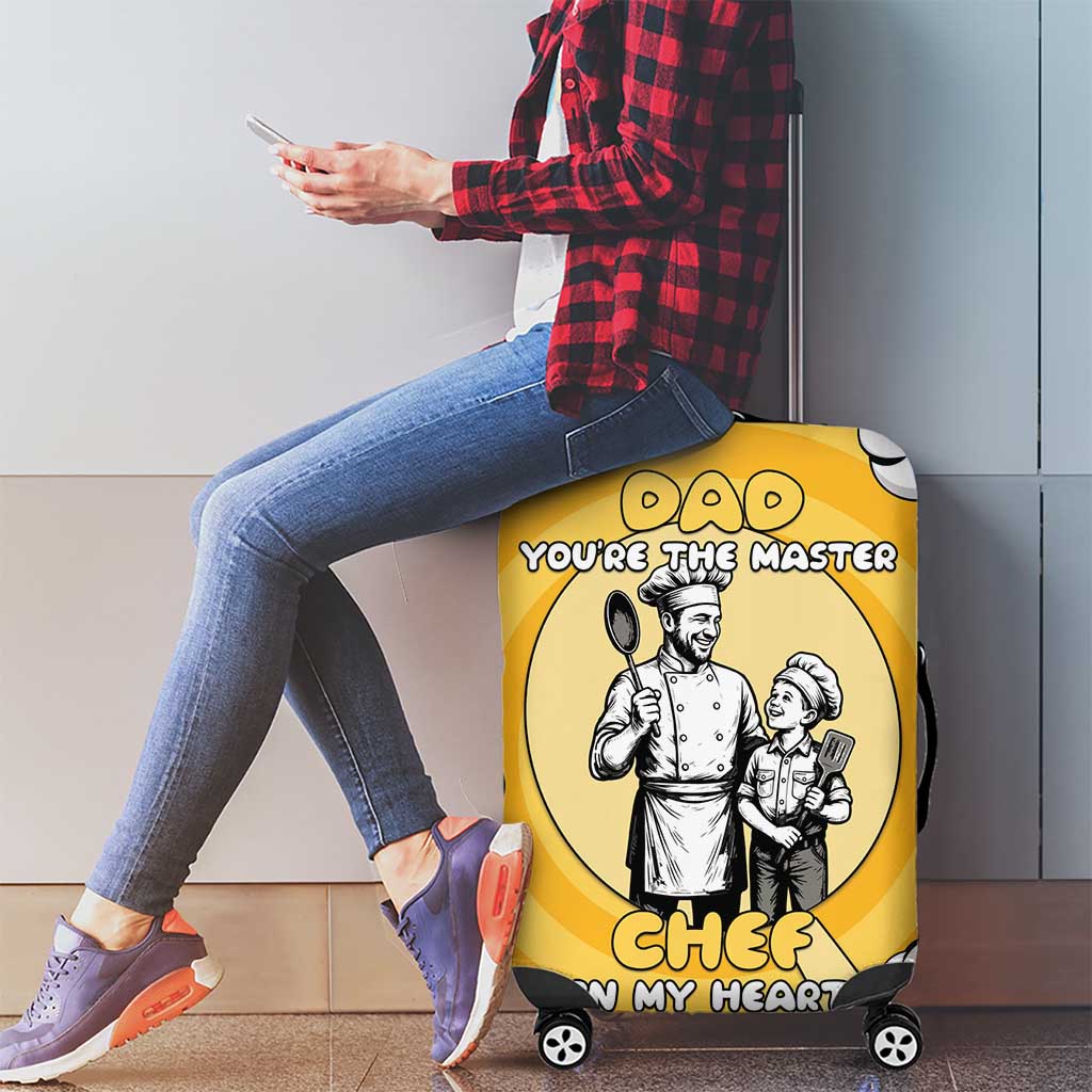 Chef Fathers Day Luggage Cover Dad You're The Master Chef In My Heart DT05
