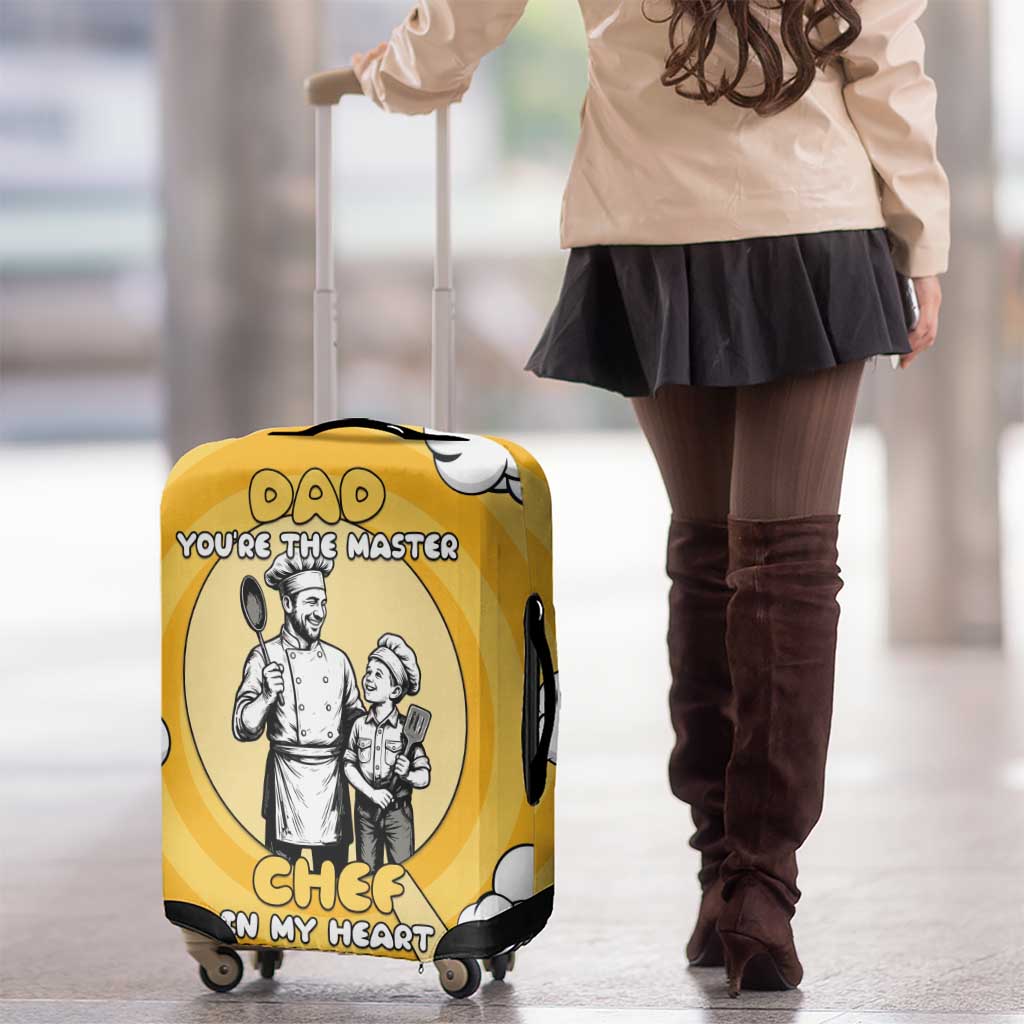 Chef Fathers Day Luggage Cover Dad You're The Master Chef In My Heart DT05