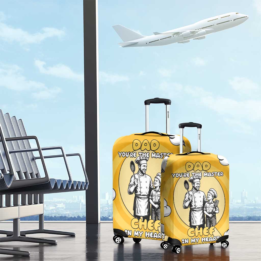 Chef Fathers Day Luggage Cover Dad You're The Master Chef In My Heart DT05