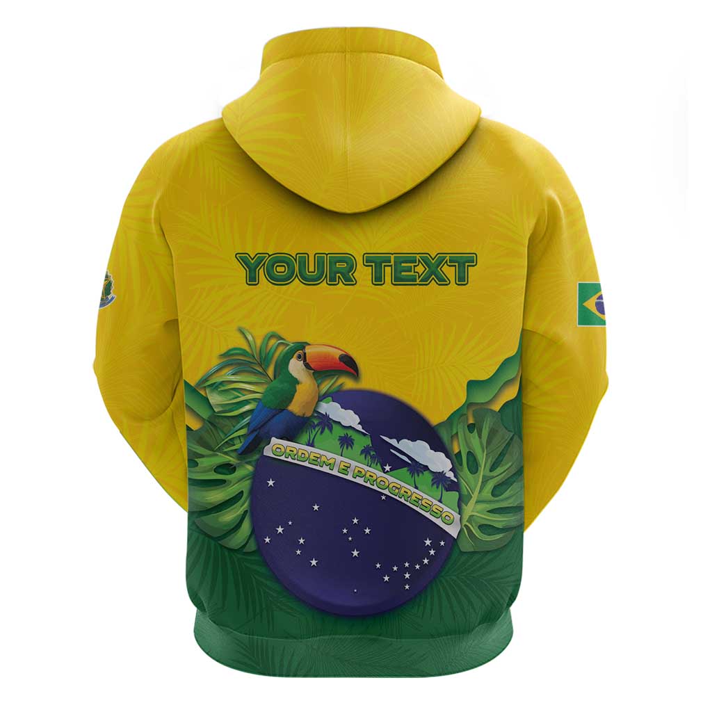 Personalized Brazil Hoodie Toco Toucan Tropical Vibes DT05