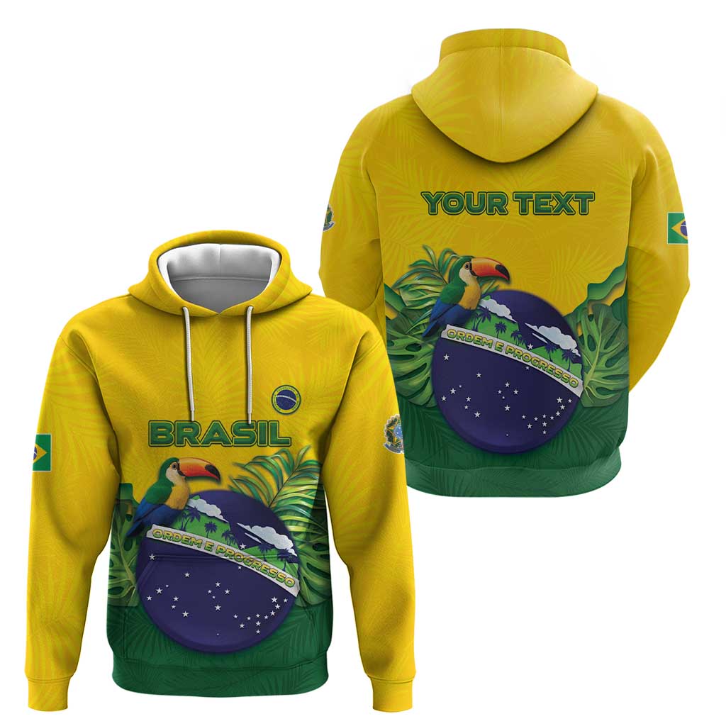 Personalized Brazil Hoodie Toco Toucan Tropical Vibes DT05