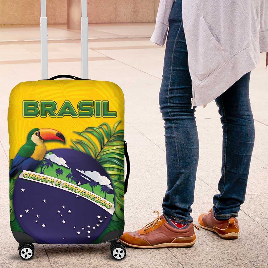 Brazil Luggage Cover Toco Toucan Tropical Vibes DT05