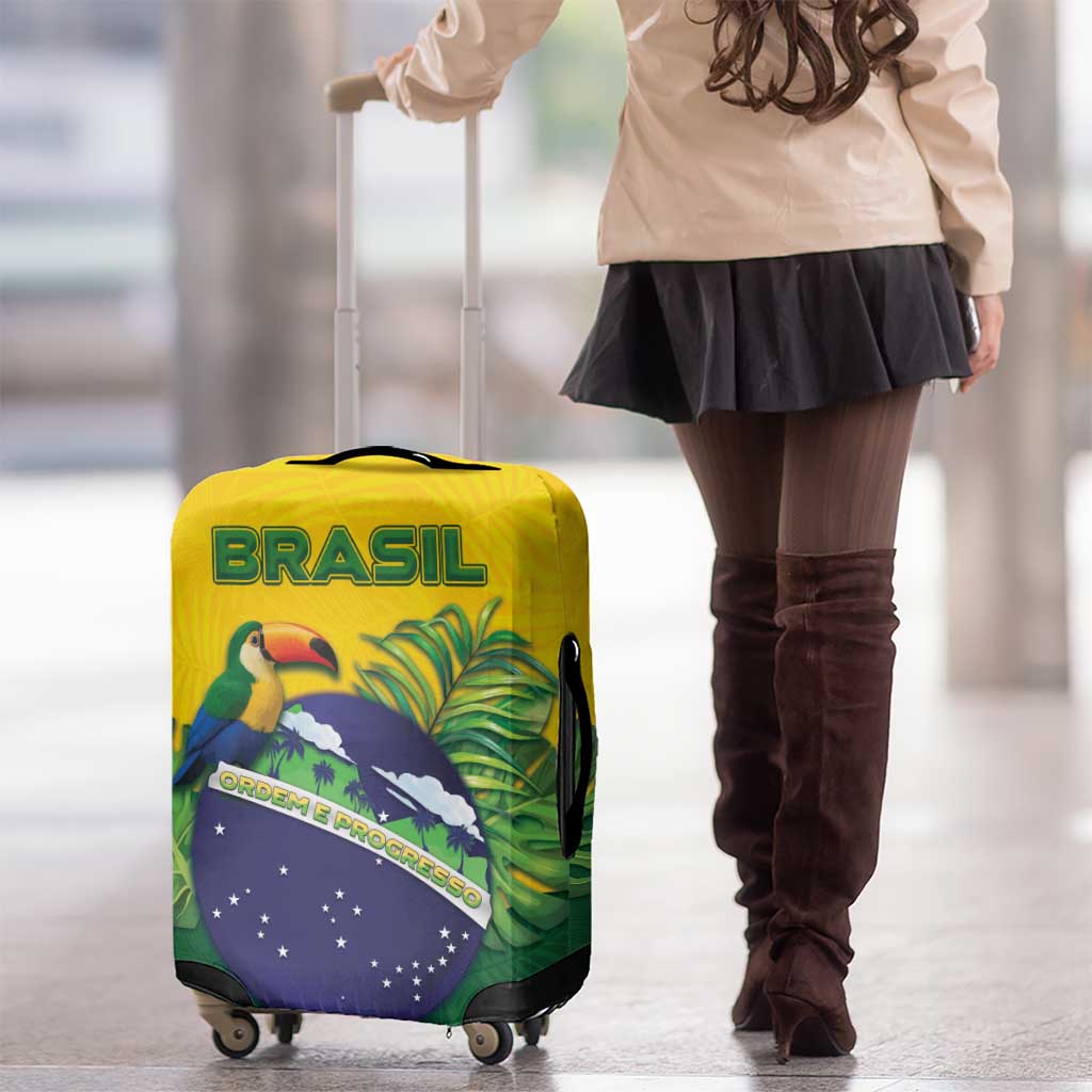 Brazil Luggage Cover Toco Toucan Tropical Vibes DT05