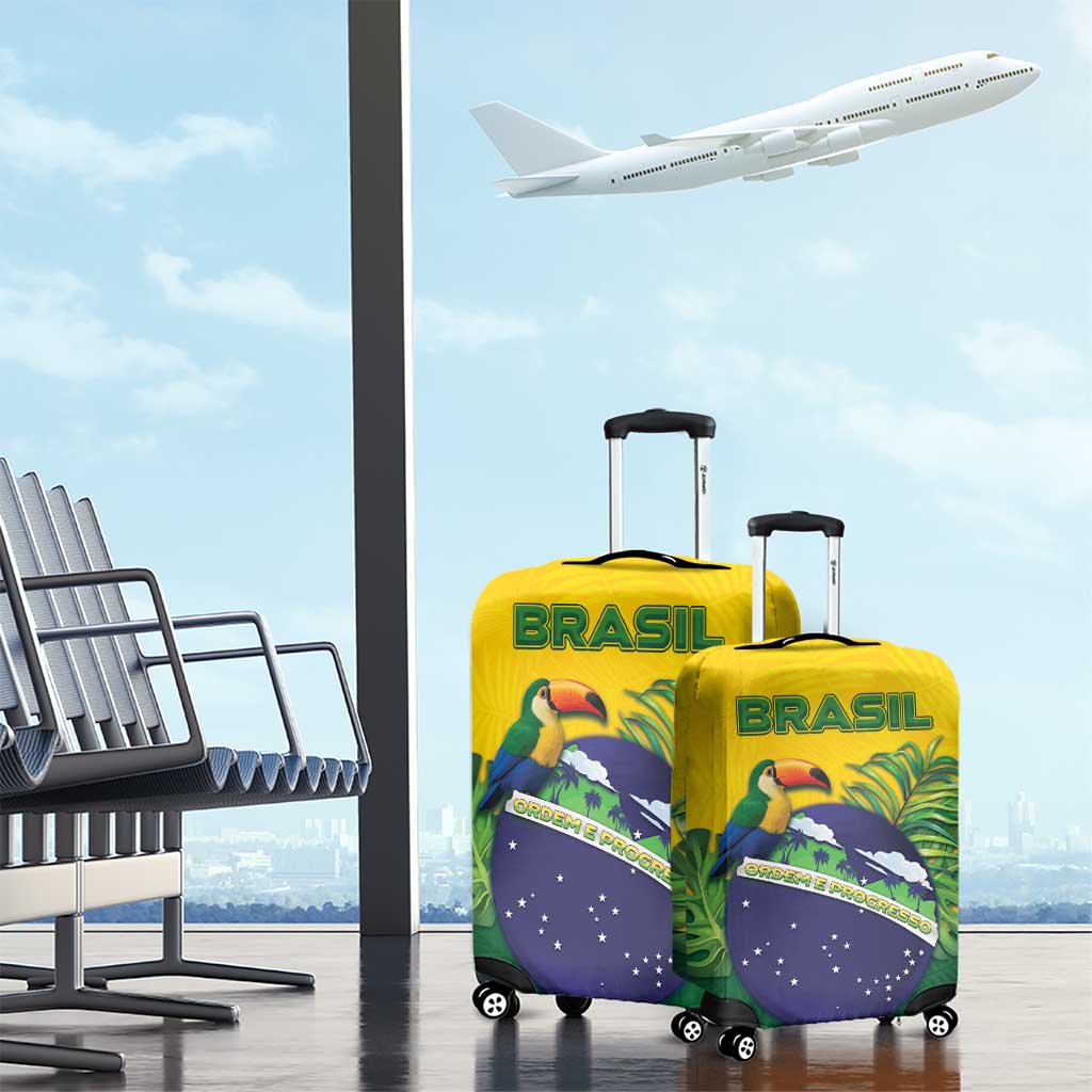 Brazil Luggage Cover Toco Toucan Tropical Vibes DT05