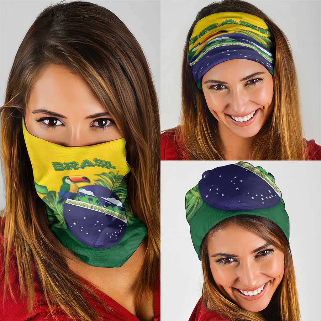Brazil Neck Gaiter Toco Toucan Tropical Vibes DT05